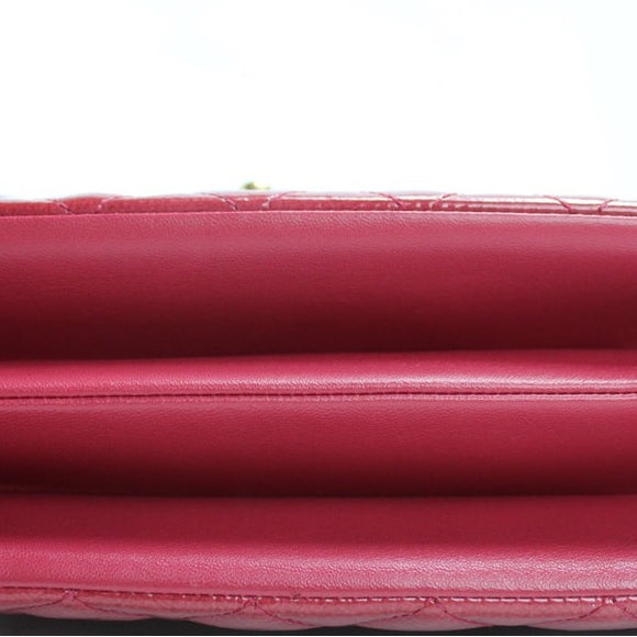 CHANEL Patent Goatskin Quilted Small 3 Pocket Accordion Flap - Picture 10 of 12